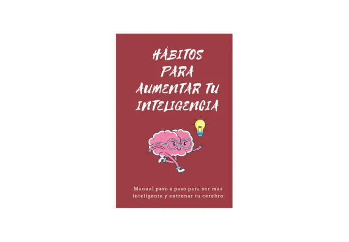 Manual para aumentar tu inteligencia. Un cerebro con gafas corre hacia una bombilla, aprendiendo como ser mas inteligente.