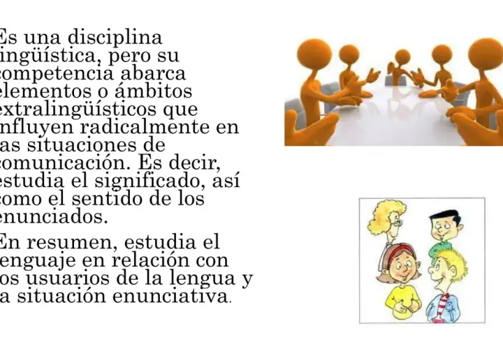 La pragmática estudia el lenguaje en contexto, analizando cómo los usuarios lo usan y el significado en situaciones comunicativas.