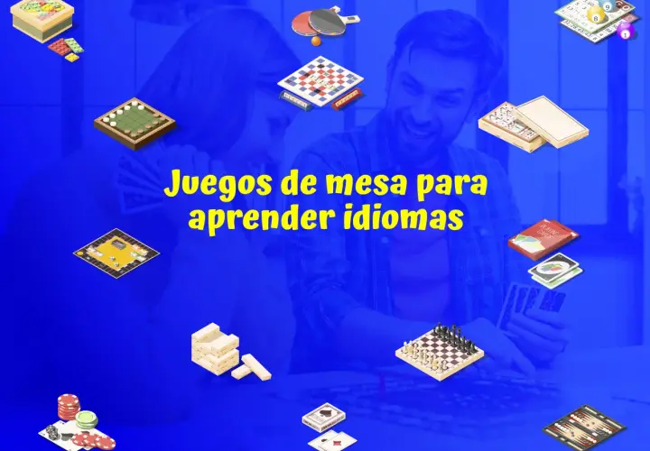 Juegos de mesa para aprender idiomas: ajedrez, cartas, dominó, bingo y más. Un juego inglés puede ser una forma divertida de practicar.