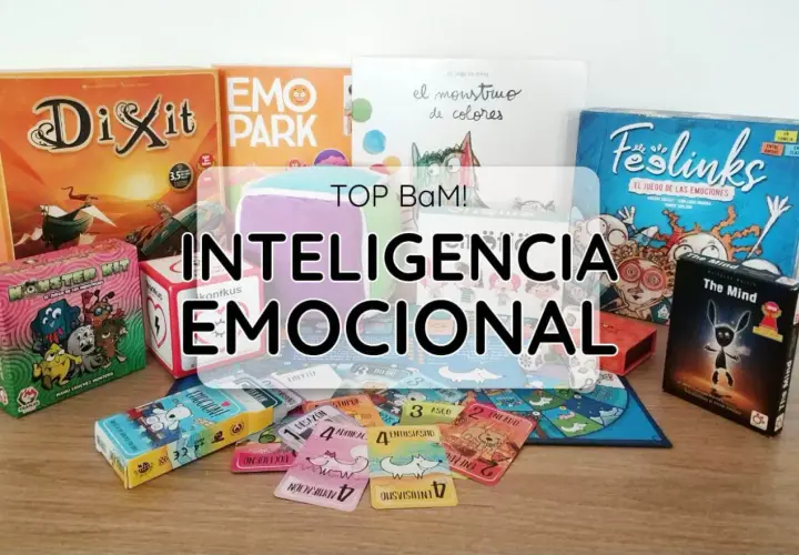 Juegos de mesa para fomentar la inteligencia emocional infantil. Variedad de títulos como Dixit, Emo Park y Feelinks.