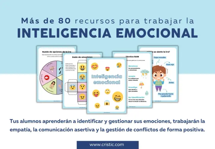 Recursos para trabajar la inteligencia emocional en el aula: rueda de la ira, dado de emociones, técnica RAIN y más. ¡Ayuda a tus alumnos a gestionar sus emociones!