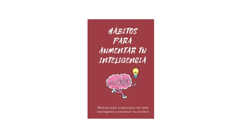 Manual para aumentar tu inteligencia. Un cerebro con gafas corre hacia una bombilla, aprendiendo como ser mas inteligente.