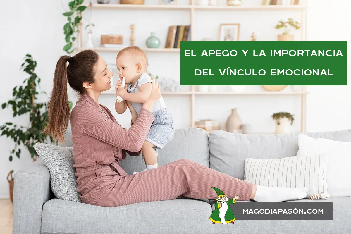 Madre e hijo jugando, creando una fuerte conexión emocional. El apego y la importancia del vínculo emocional.