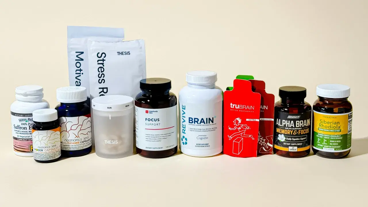Suplementos para el casillero mental: Saffron, Focus Support, Brain, Alpha Brain y Siberian Rhodiola.