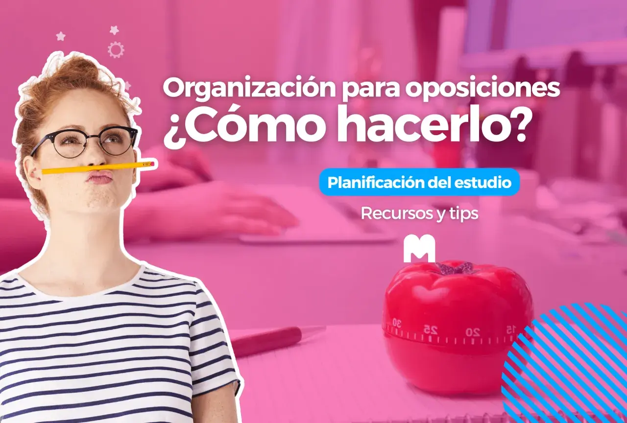 Chica con lápiz en la boca, lista para aprender como organizarse para estudiar. Planificación, recursos y tips para oposiciones.